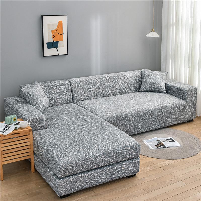 Чехлы для угловых диванов с геометрическим рисунком, чехлы для диванов, эластичная защита для дивана для домашних животных, детский чехол для шезлонга, L-образный диван, кресло
