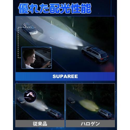 SUPAREE H4 LED Headlight, Vehicle Inspection Compatible, Explosive Light, Hi/Lo Switching, Halogen Size, 9x Brightness, DC12V, For Cars/Motorcycles, 6