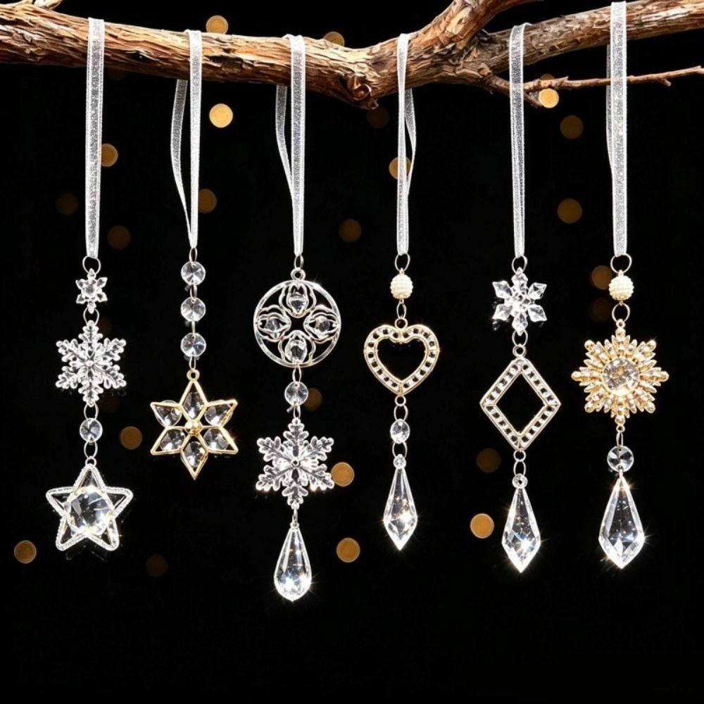 1pc Crystal Hanging Ornaments Window Suncatchers Type Decorative Hanging Ornament Window Decoration