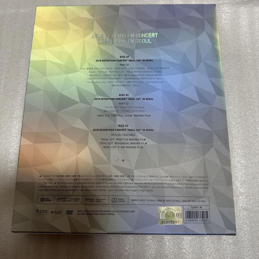 [USED] 2018 SEVENTEEN IDEAL CUT Seoul Concert Japanese Edition