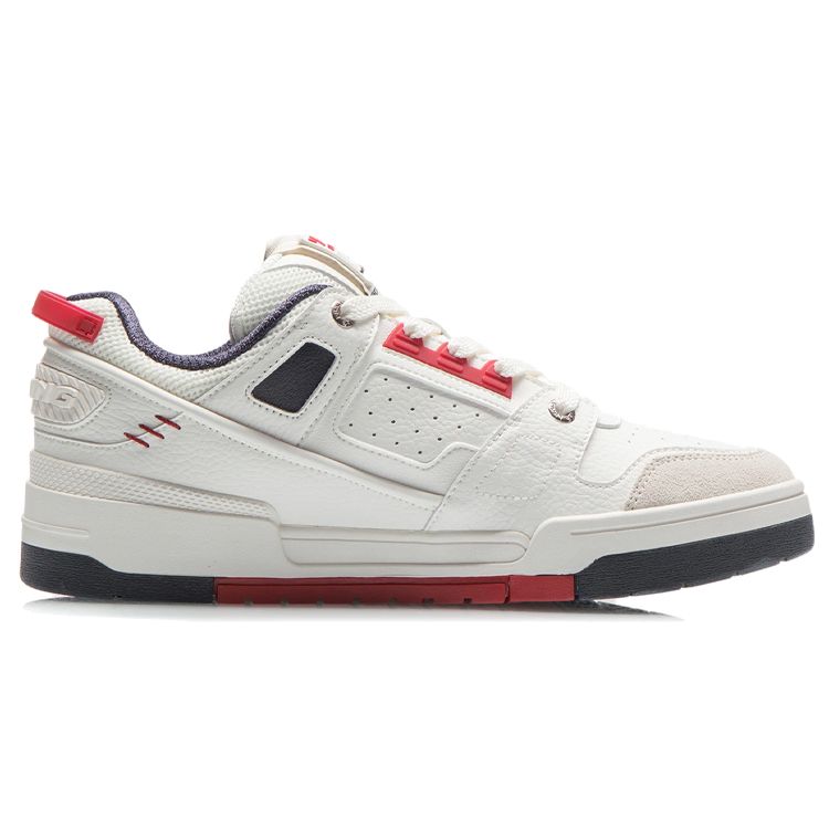Li-Ning Journey Slip-Resistant Lightweight Low-Top Skate Shoes Men Sneakers Cloud-White AGCR297-1