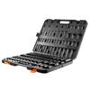 Impact Sockets Set 59pcs 6-Point 3/8" & 1/2" Drive Bit Ratchet Tool Kit