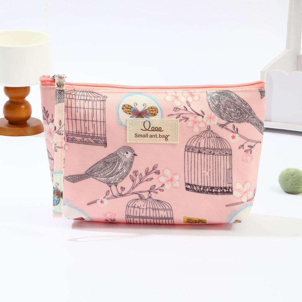 Водонепроницаемая дорожная сумка для макияжа и туалетных принадлежностей с принтом и молнией для женщин