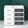 New Desktop Drawer Storage Box Stackable Desk Storage Box with Handle Large Capacity Desktop Sundries Organizer Home Storage
