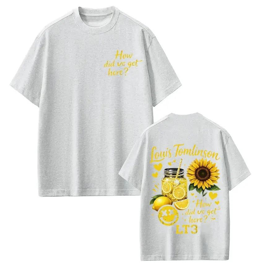 Cotton Vintage Loose Tshirs Singer Louis Tomlinson How Did I Get Here Tour 2026 Print TShirt Unisex Women Fashion Clothing Tshirt