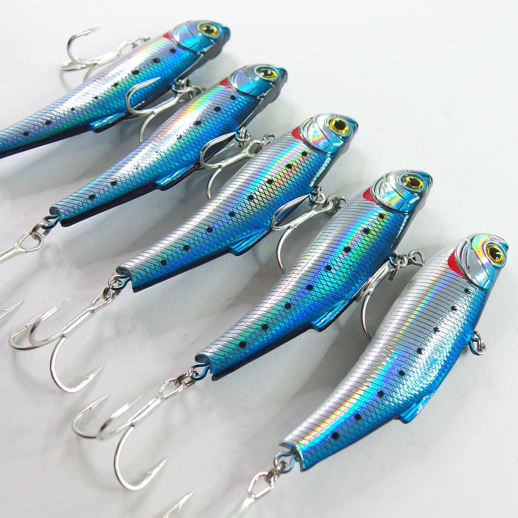 Приманка momo морской окунь вибрация нож лезвие вибрация 70ES 55ES высокая производительность маленькая синяя рыба вишня лосось стандартная приманка (70мм - сардина)