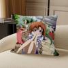 Аниме H-Higurashi W-Когда они плачут Наволочка Дюймы Декор фермерского дома Домашние наволочки для диванных подушек для украшения дивана