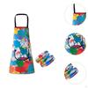Художественный фартук для детей с 2 рукавами для рисования, кулинарии, садоводства