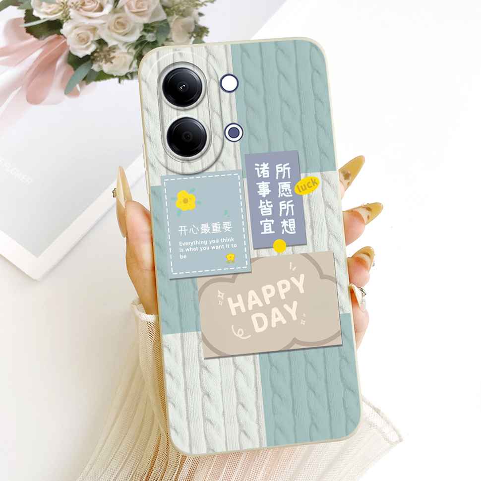 For vivo Y05 4G Case Fashion Colorful Flower Cartoon Silicone Back Cover For Vivo Y11D VIVO Y05 4G Bumper Phone Cases Fundas