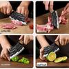 Компактный кованый кухонный нож для нарезки и использования на открытом воздухе