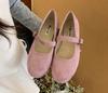 2025 Women Flats Soft Leather Dress Shoes Spring Brand New Round Toe Shallow Slip On Ladies Casual Ballet Shoes35-40