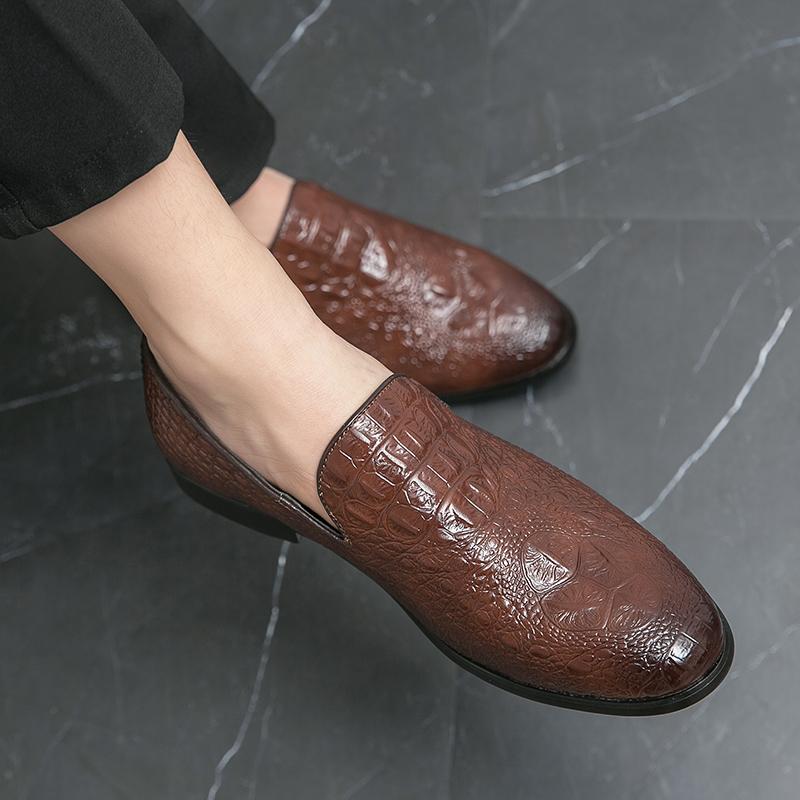 Мужские туфли-лоферы кофейные туфли в стиле ретро для танцев деловые кожаные свадебные платья выпускные блейзеры смокинги удобные туфли для вечеринок для мужчин большой размер