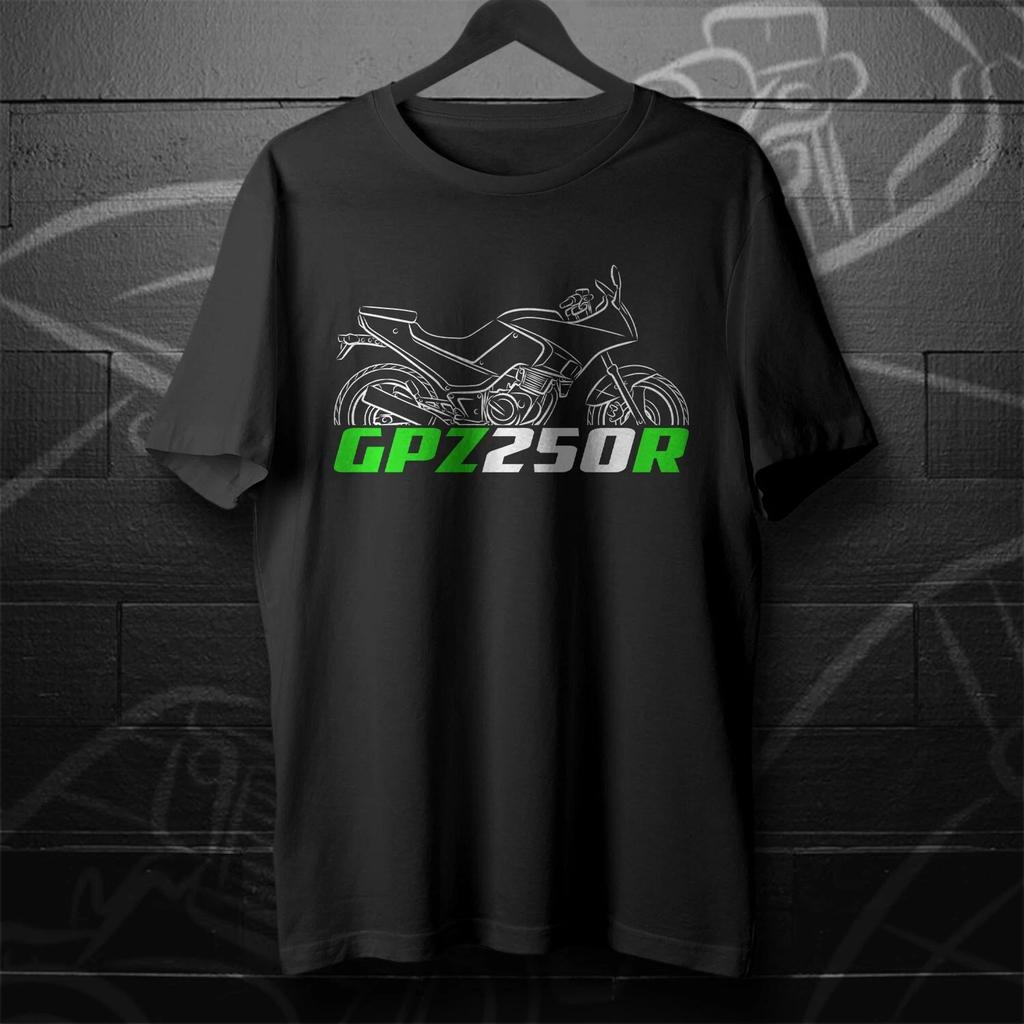 Черная мужская и женская футболка Для Kawasaki GPZ250 - Мотоцикл