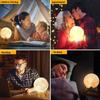 16 Colors LED 3D Moon Lamp Wodden Stand USB Charge Night Light