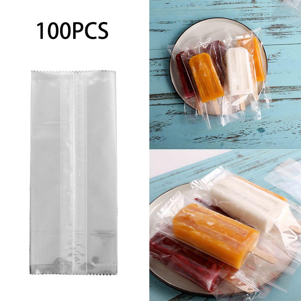 100PCS/lot Disposable Frozen Pop Fridge Refrigerator Ice Cream Bags Popsicle Storage