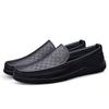 Fashion Men's Genuine Leather Loafers Slip-On Business Casual Shoes Comfortable Flat New Driving Shoes for Men Lightweight Dress Shoes