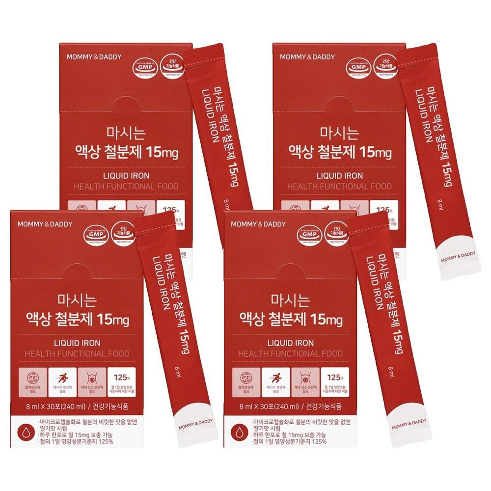 Mommy & Daddy Liquid Iron Supplement for Pregnant Women 30p 240ml 4 pcs