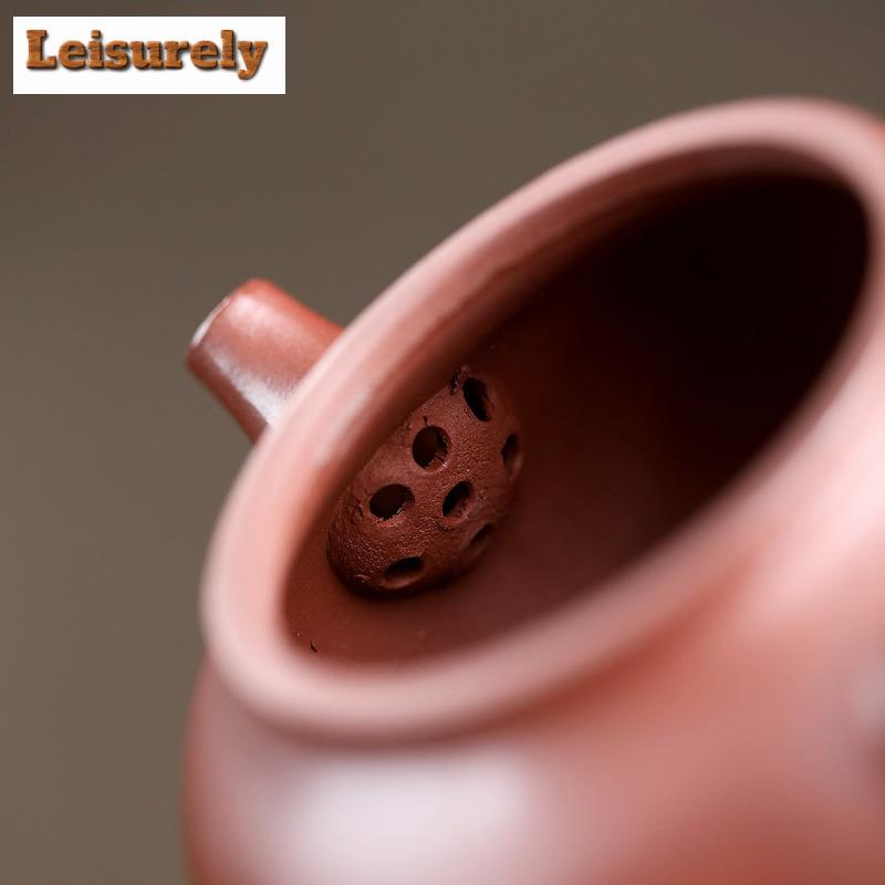160 мл традиционный исинский фиолетовый глиняный чайник ручной работы чайник из сырой руды красного дракона чайный сервиз Zisha коллекция чайной церемонии