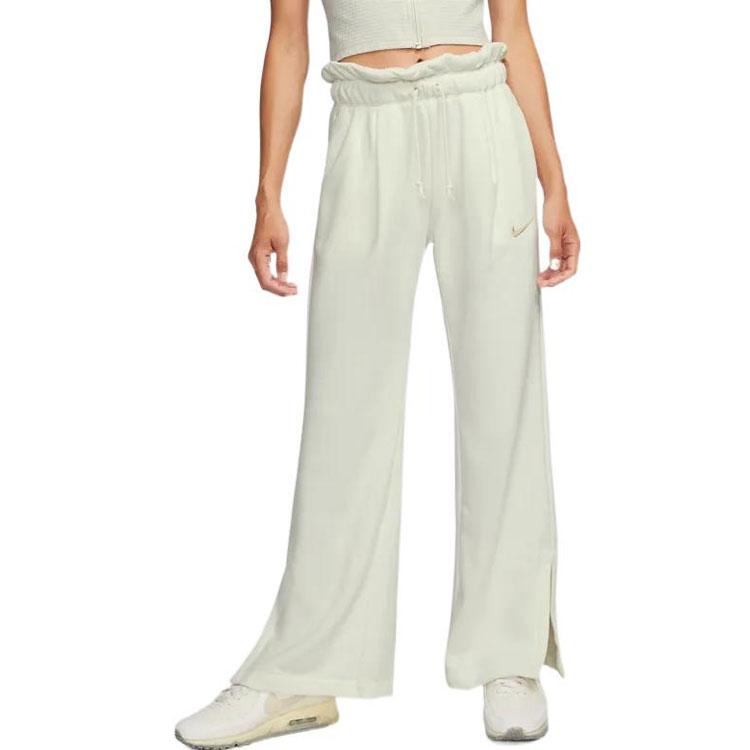 Nike Casual Pants Women's White Moderate Straight Fit Pants DQ6169-133