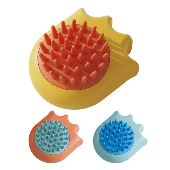 Щетка для купания домашних животных с мягкой щетиной, шампунь, скруббер для линьки, массаж, мытье собак, принадлежности для ухода за длинношерстными собаками и кошками