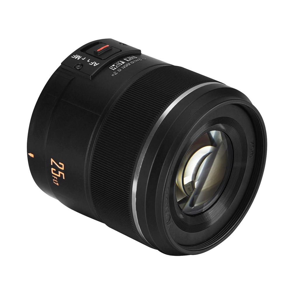 YONGNUO YN25mm F1.7M Объектив с постоянным фокусным расстоянием для камеры с автоматической/ручной фокусировкой, большой диафрагмой, креплением Micro 4/3