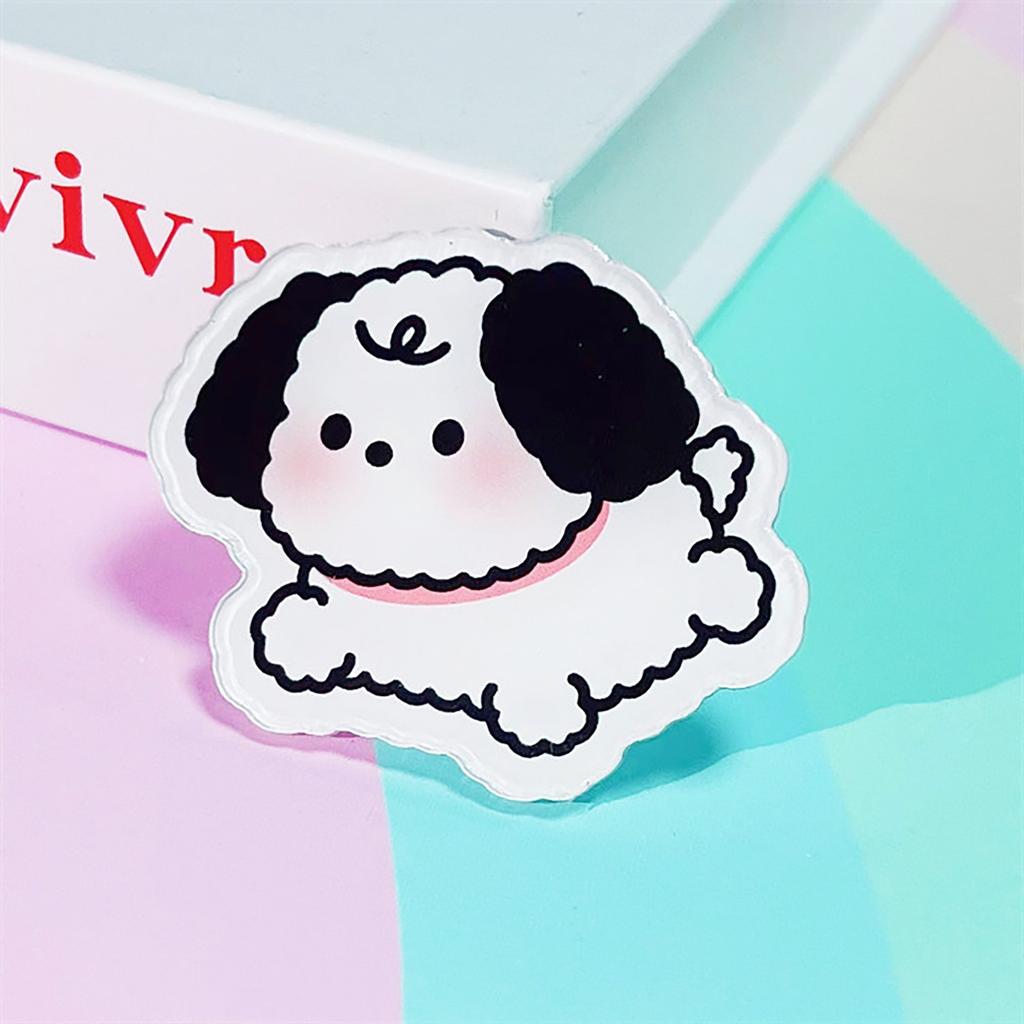 Милая и милая мультяшная акриловая брошь-значок в виде щенка, детский подарок, подвеска для девочки, маленькие украшения