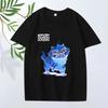 Cute Demon Cat Kpop Demon Hunter Classic Anime T Shirt 2025 Men's Women Oversized Cotton Short Sleeve Summer Printed Unisex Tee