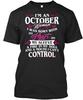 Стандартная футболка унисекс Im An October Birthday