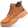 Зимняя защитная обувь с металлическим подноском для мужчин, противоударные, устойчивые к проколам защитные ботинки для инженеров, защитная неубиваемая обувь