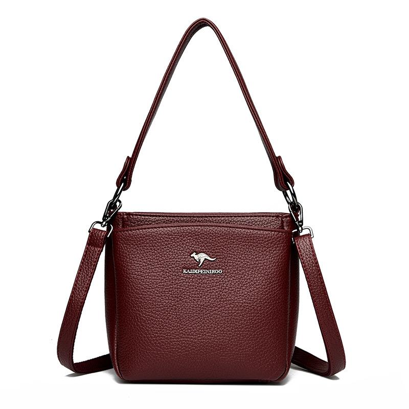 Women's Bag Crossbody Bag Women's Shoulder Bag Women Middle-aged Women Multi-layer Small Square Bag