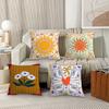 Модный принт Цветы милый Наволочка Офисные подушки Подходит для дивана Автомобиля Спальни Декоративная наволочка