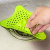 Kitchen Bathroom Filter Silicone Sink Drain Plug Hair Catcher Star Drain Cap Hair Trap Sink Drain Plug Hair Filter Bathroom Tool