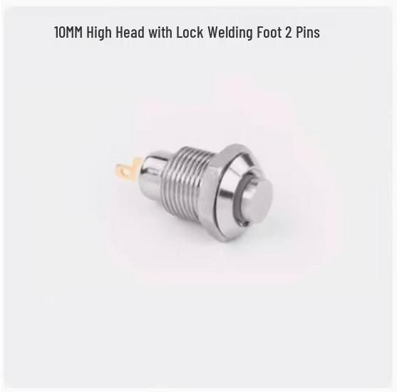 8/10mm Dustproof Metal Button: Self-Reset/Self-Locking Mini Switch with Light