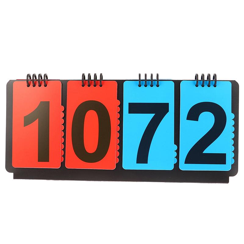 Спортивное табло Ручной счетчик очков Перекидные карточки для счета для тренеров по бейсболу, теннисного мяча, баскетболу, футболу, волейболу, спорту
