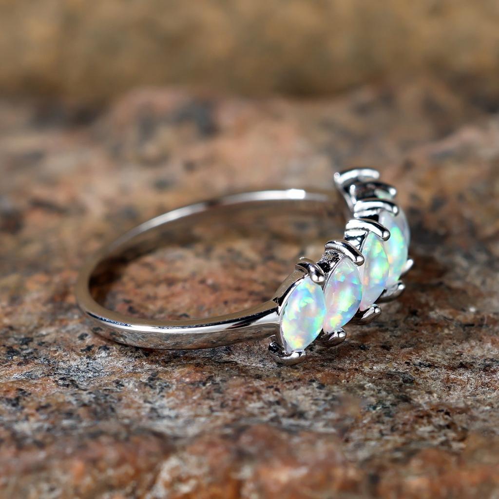 Кольцо в корейском стиле с 6 бриллиантами в форме ромба на двух лапках для женщин, универсальное, с темпераментом, простое и элегантное кольцо