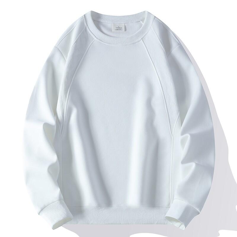 Men's Round Neck Sweater Loose Spring Leisure Sports Shirt Youth Simple Pullover Long Sleeve T-shirt