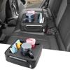 MARCHFA Rear Console Car Storage Box with Small Item Pocket and Drink Universal Fit for Easy Interior Car Accessories Box, Holder, 5-Passenger