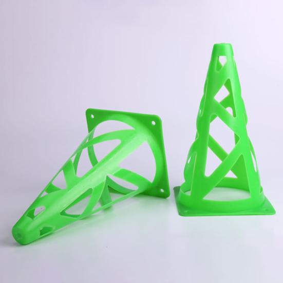 Привлекательный полиэтиленовый материал с защитой от растрескивания, футбольный тренировочный конус, устойчивый к давлению, конусы 23 см, ведро для маркеров, футбольное оборудование