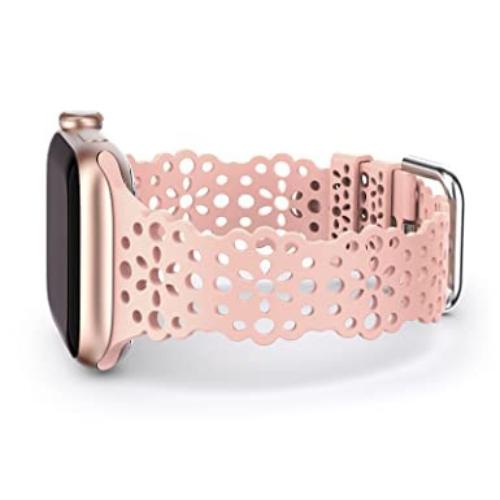 Совместим с ремешком Apple Watch диаметром 38 мм, 40 мм, 41 мм из мягкого эластичного силикона.