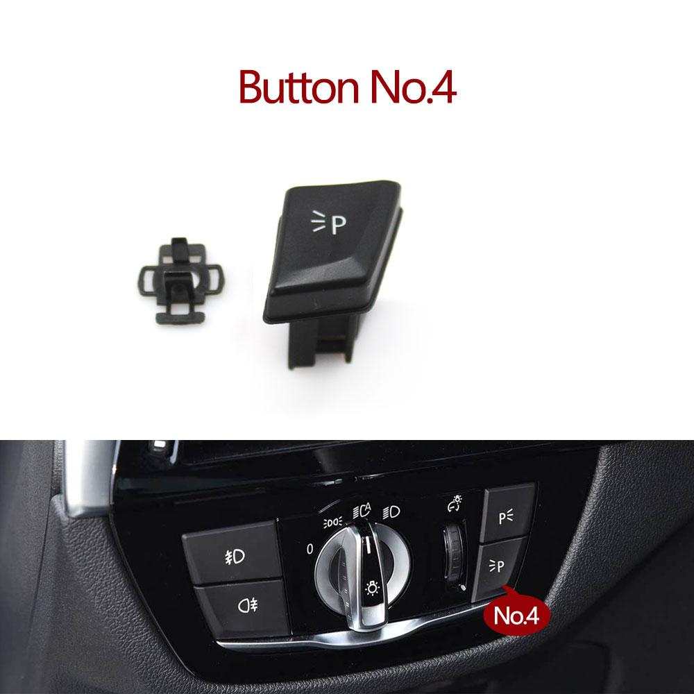 Car Headlight Switch Rotary Knob Head Lamp Switch Foglight Button Cover Replace For BMW G30 G31 G38 F90 G32 G01 G08 F97 G02 F98