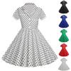 Summer Children's Dress Short Sleeve Polka Dot Vintage Children's Princess Dress For Girls