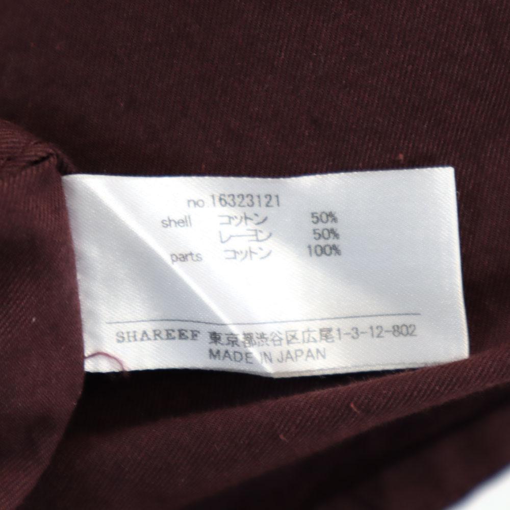 SHAREEF сделано в Японии Рубашка с длинным рукавом 1 серия Бордо Мужская Б/У