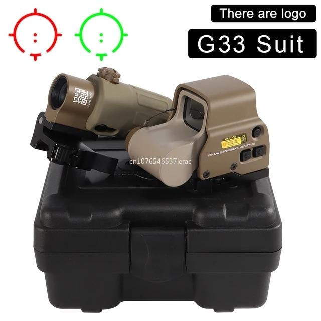 Тактический Airsoft Прицел-увеличитель G45 5X с коллиматорными прицелами 558 553 EXPS3 Красная точка Комбо Оптика QD Крепление Weaver Fit 20MM Рельсовое крепление С полной маркировкой