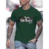 Stylish Letter Pattern Print Men's T-shirt, Graphic Tee Men's Summer Clothes, Men's Outfits