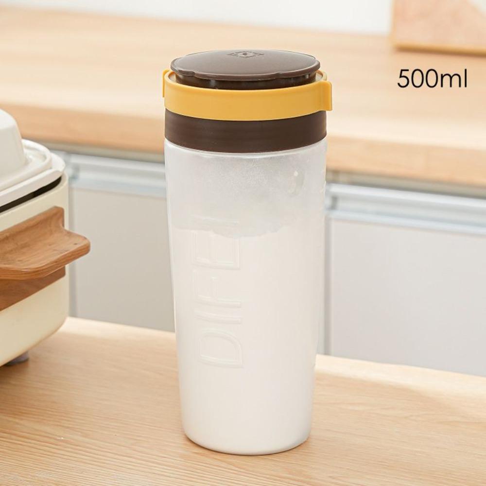 Rotary Mixing Chamber Flour Shaker Plastic Seasoning Shaker New Design Powder Shaker Bottle
