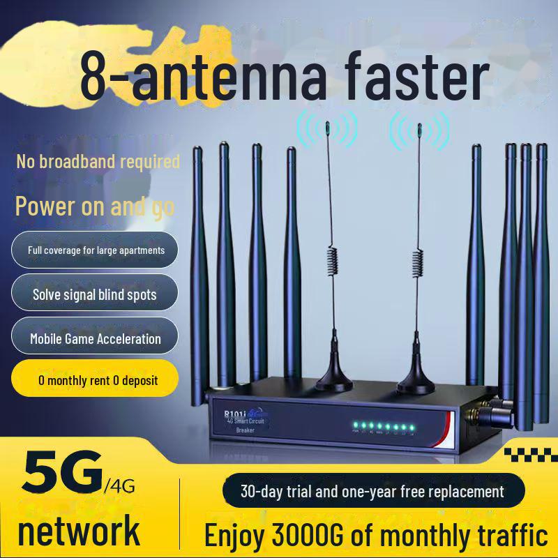Промышленный портативный беспроводной WiFi-роутер 2024 года - Не требует подключения к широкополосной сети