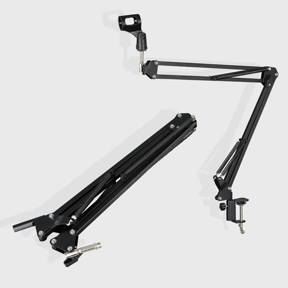 Extendable Microphone Holder Telescopic Bracket Microphone Clamp Microphone Stand  Desk Mount