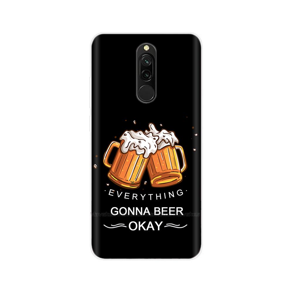 Чехол для Redmi 8 8A Pro, ТПУ Силикон, Ударопрочный, Чехол с Кошкой для Телефона, Для Redmi 8 8A 7 7A redmi7, Прозрачный, Печать, Мягкий