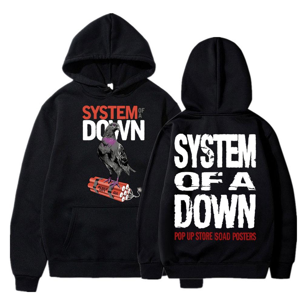 Худи System of A Down для фанатов Rock Band, модные толстовки в стиле хип-хоп и Харадзюку, оверсайз, флис, повседневный спортивный костюм
