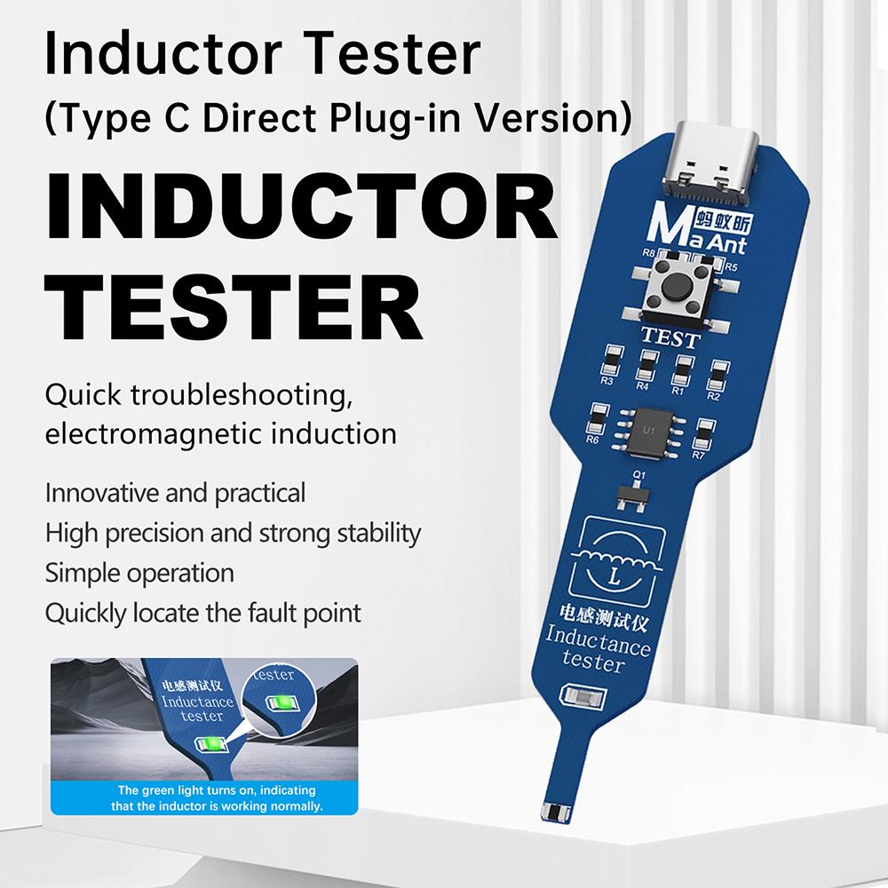 Inductance Tester Motherboard Coil Tester Inductance Detector Electromagnetic Induction Meter Electromagnetic Induction